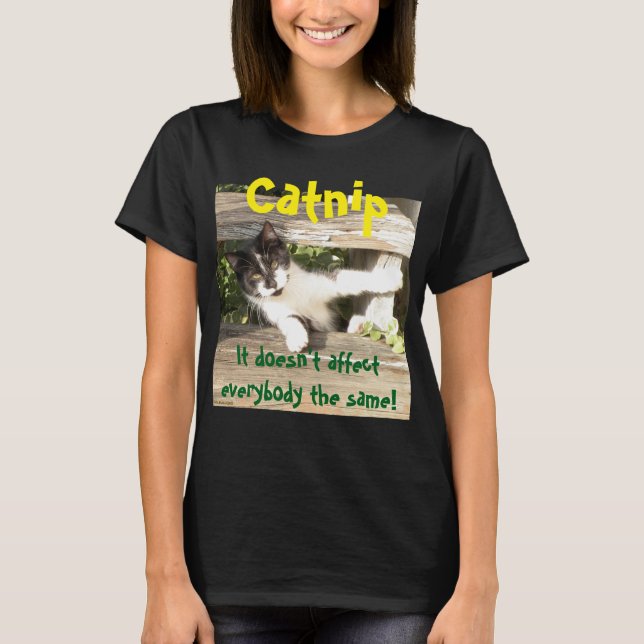 "Catnip", cats, funny, humor, cute, gift  T-Shirt (Vorderseite)