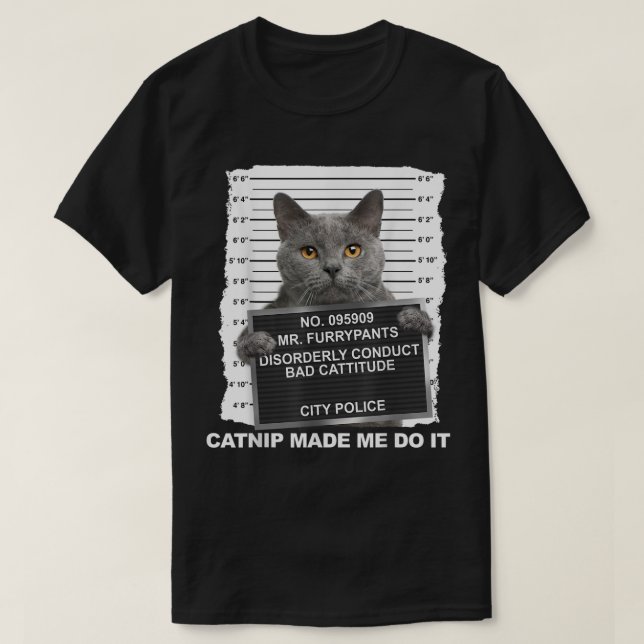 Catnip ließ mich das witzige Cat T-Shirt machen (Design vorne)