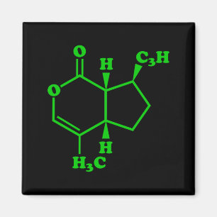 Catnip Nepetalacton Molekulare chemische Formel Magnet