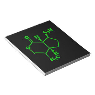 Catnip Nepetalacton Molekulare chemische Formel Notizblock