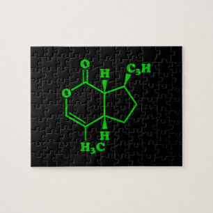 Catnip Nepetalacton Molekulare chemische Formel Puzzle