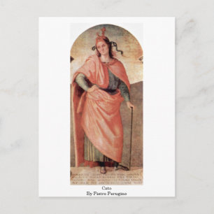 Cato By Pietro Perugino Postkarte
