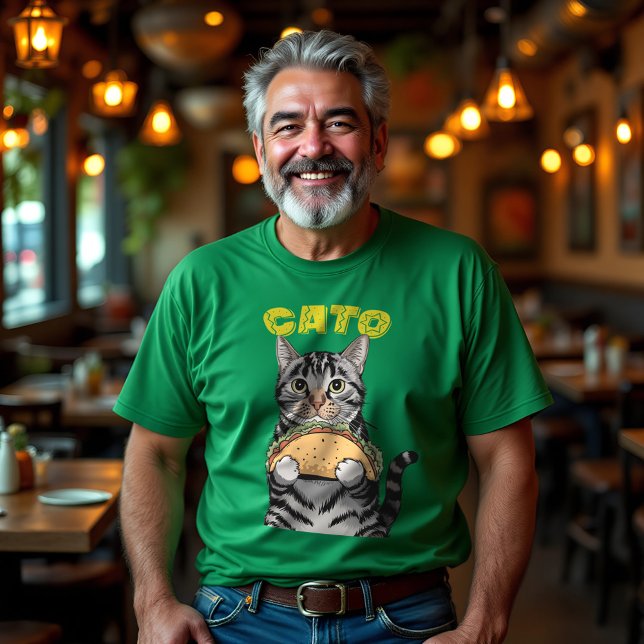 CATO Cat Taco Graphic T-Shirt (CATO Cat Taco Graphic T-Shirt – Funny Cat Lover Tee)