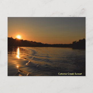 Catoma Creek Sunset Postkarte