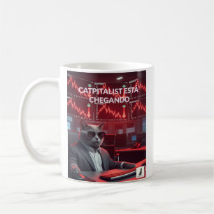 Catpitalist: Comédia do Crash do Mercado - Caneca Kaffeetasse