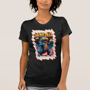 Catpizilla Funny Pizza Cat Monster T - Shirt - Nie