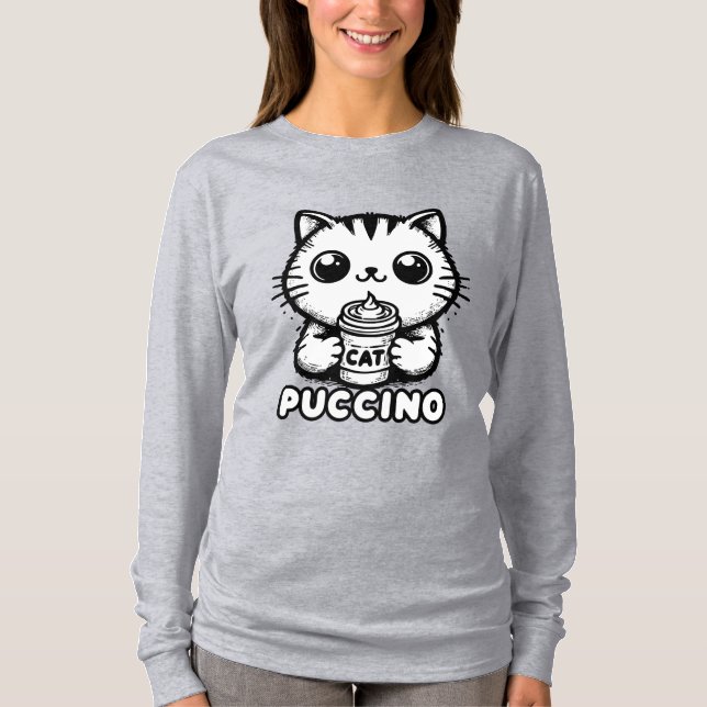 Catpuccino 1 T-Shirt (Vorderseite)