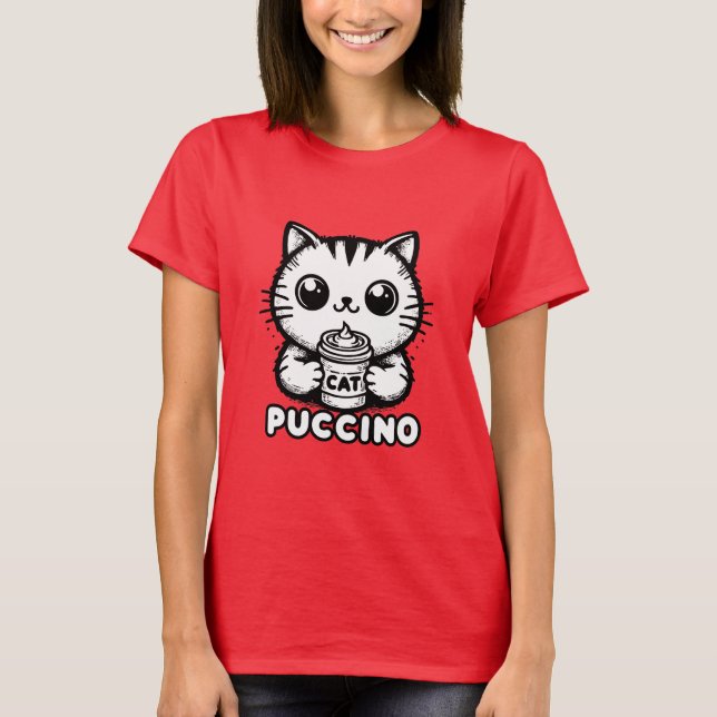 Catpuccino 1 T-Shirt (Vorderseite)