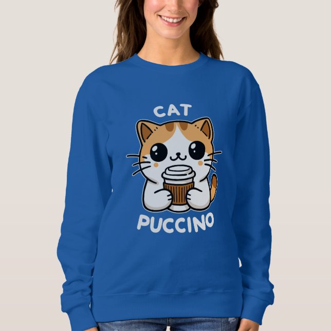 Catpuccino 2 sweatshirt (Vorderseite)