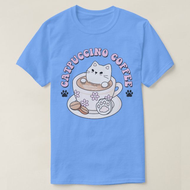 Catpuccino-Kaffee T-Shirt (Design vorne)