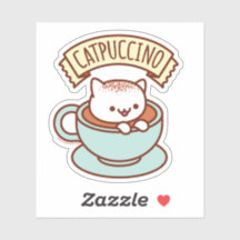 CATPUCCINO Katzenaufkleber