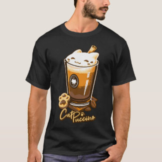 Catpuccino - Kawaii Cat Kaffee Drink T-Shirt