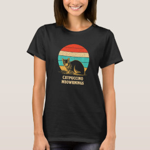 Catpuccino Meowrnings Kaffee Katze Koffein Kätzc T-Shirt