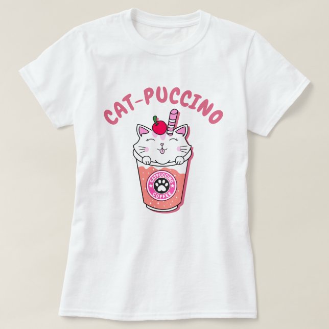 Catpuccino T-Shirt (Design vorne)