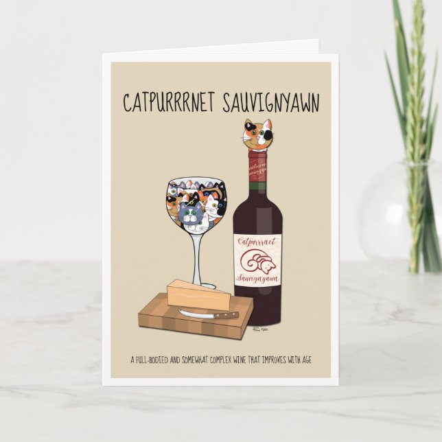 Catpurnet Sauvigyawn Karte (Vorderseite)