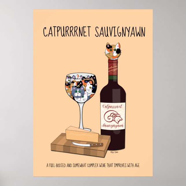 Catpurrnet Sauvigyawn Poster (Vorne)