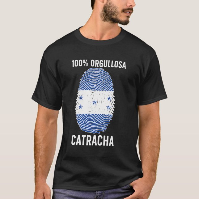 Catracha Latina Honduran Girl Honduras Woman T-Shirt (Vorderseite)