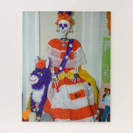 Catrina auf einem Donkey Jigsaw Puzzle