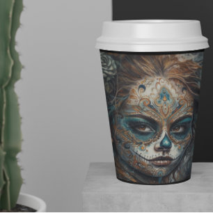Catrina Azul Pappbecher