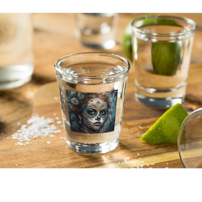 Catrina Azul Schnapsglas (Von Creator hochgeladen)