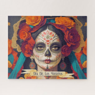 Catrina Day of the Dead 1 with text Puzzle