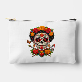 Catrina-Künstlerin Zucker-Schädel – Día de los Mue Zubehörtasche