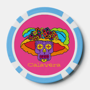 Catrina Sugar Skull Pokerchips