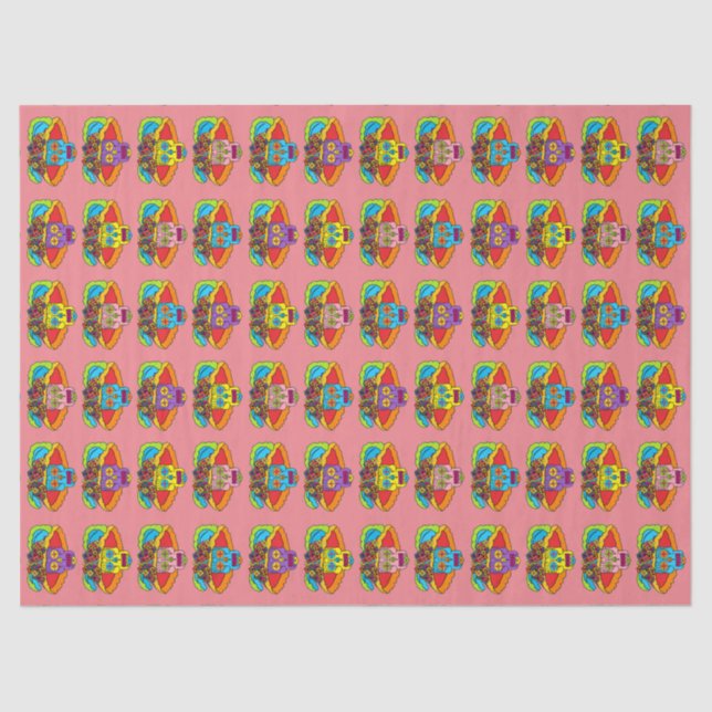 Catrina Sugar Skull Seidenpapier (Vorderseite)