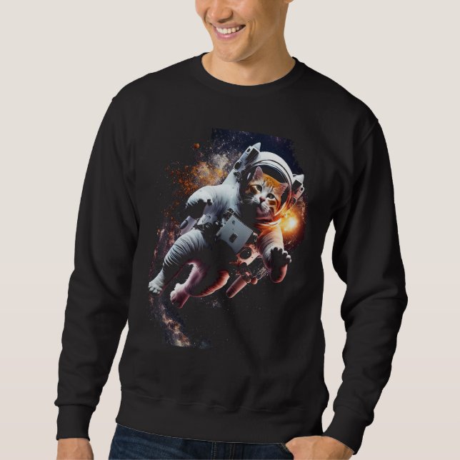 Catronaut Cat Astronaut space cat 4 Sweatshirt (Vorderseite)