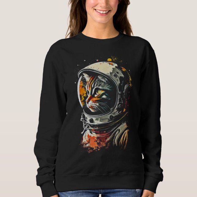 Catronaut Cat Astronaut space cat Sweatshirt (Vorderseite)
