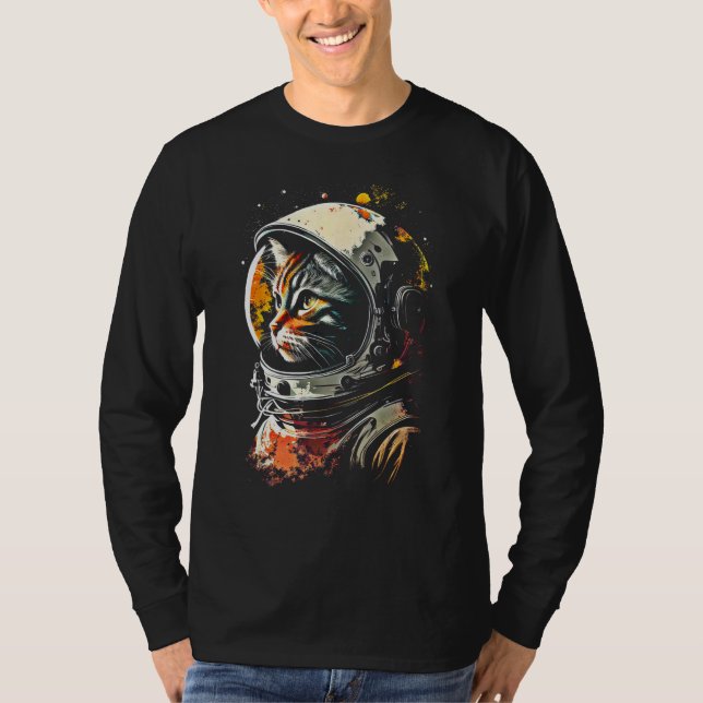 Catronaut Cat Astronaut space cat T-Shirt (Vorderseite)