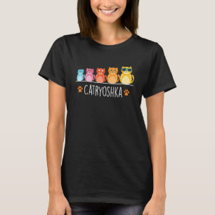 Catryoshka - Farbenfrohe Katze Eigentümer Tier Lov T-Shirt