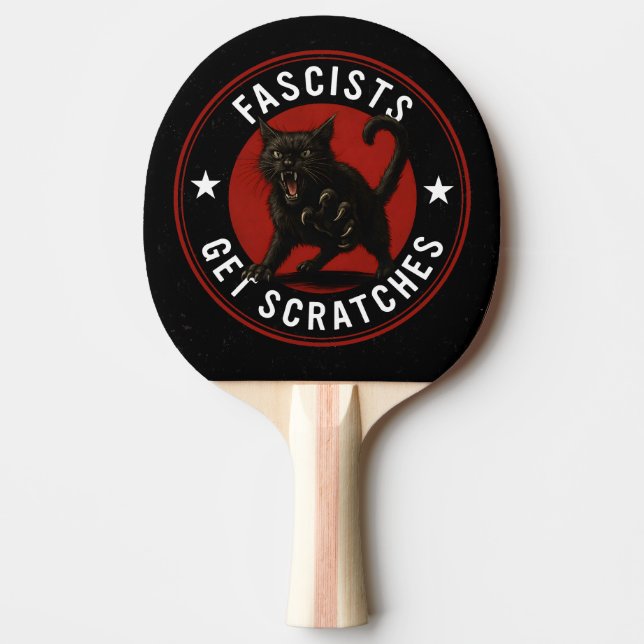 Cats Against Fascists Tischtennis Schläger (Vorderseite)