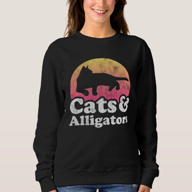 Cats and Alligators Alligator for Men Women Boys o Sweatshirt (Vorderseite)