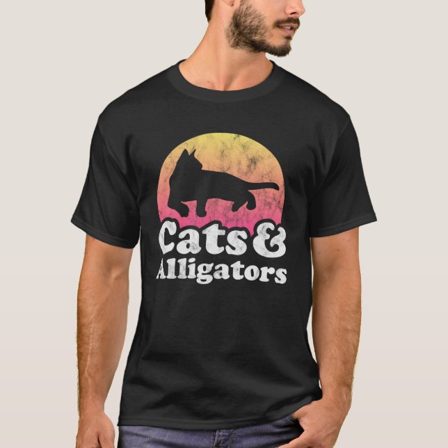 Cats and Alligators Alligator for Men Women Boys o T-Shirt (Vorderseite)