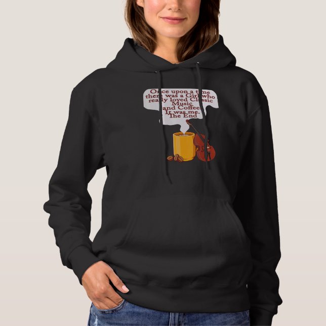Cats and Classic Music  Once Upon A Time Girl Hoodie (Vorderseite)
