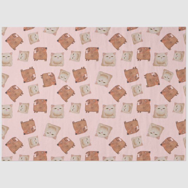 Cats and Dogs Seidenpapier (Vorderseite)