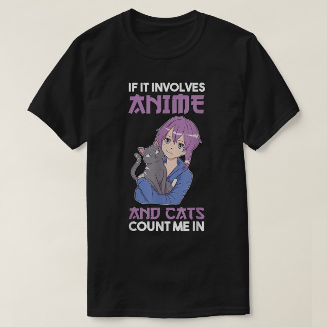 Cats Anime T - Shirt Copy (Design vorne)