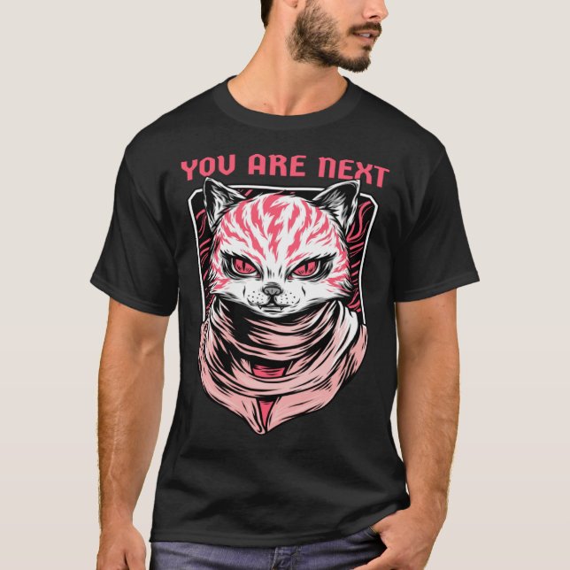 Cats Are Evil  Demon Kitty  You Are Next T-Shirt (Vorderseite)