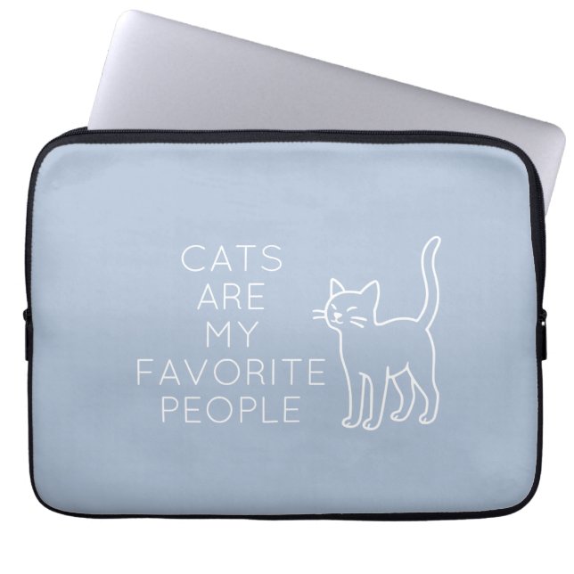 Cats are my favorite people laptopschutzhülle (Vorderseite)