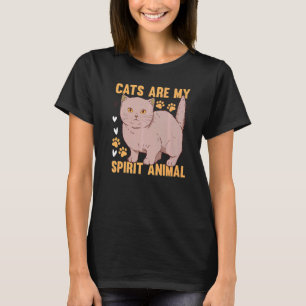 Cats Are My Spirit Animal I Cat Owner Cute Cat I C T-Shirt