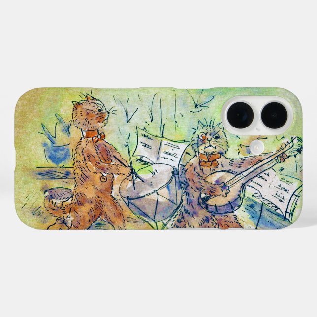 Cats Band, Louis Wain Case-Mate iPhone Hülle (Rückseite (Horizontal))