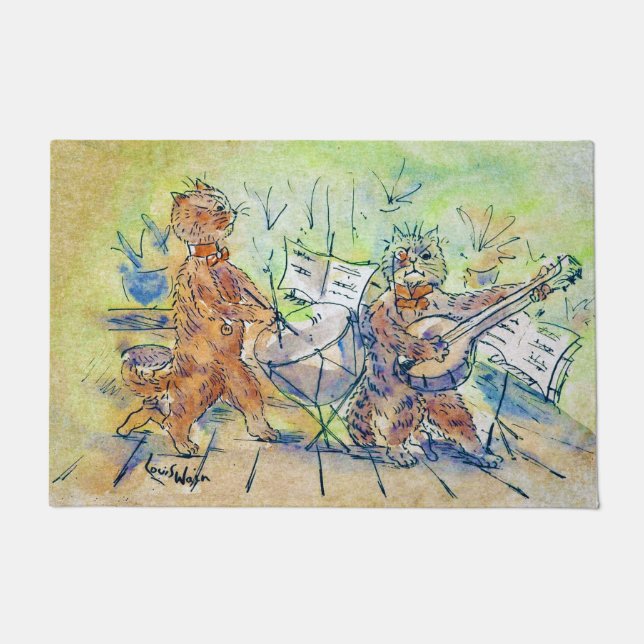 Cats Band, Louis Wain Fußmatte (Vorderseite)