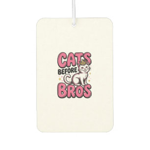 Cats Before Bros Vintage Cat Crown Shirt Design_1 Autolufterfrischer