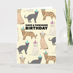 Cats Birthday Card Karte