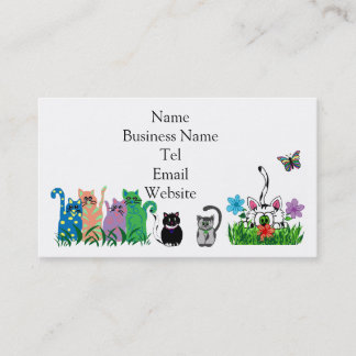 Cats Business Cards Visitenkarte