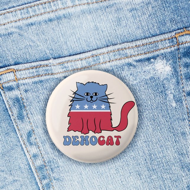 Cats Cat Ladys for Kamala Harris Abstimmung 2024 Button (Von Creator hochgeladen)