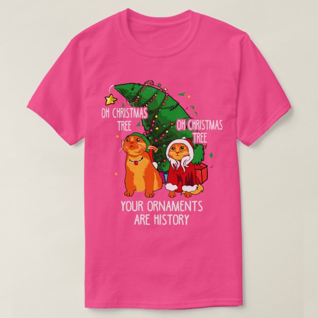 Cats Christmascat T-Shirt (Design vorne)