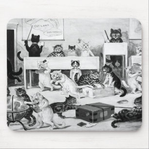 Cats Classroom Discipline, Louis Wain Mousepad