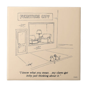 Cats Clawing Möbel Fliese